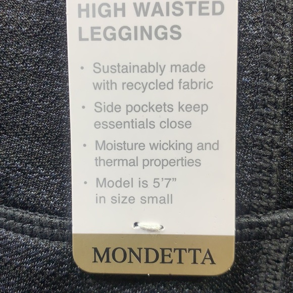 NWT Mondetta High Waisted Active Leggings - Picture 4 of 10